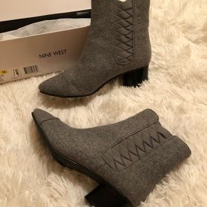 Nine West grey wool Icelandic boot
